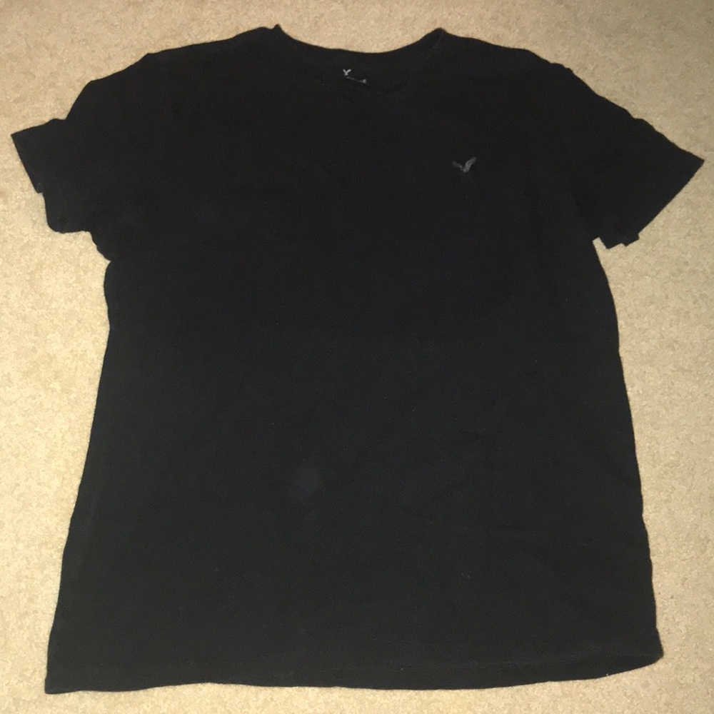 American Eagle Plain Black Shirt